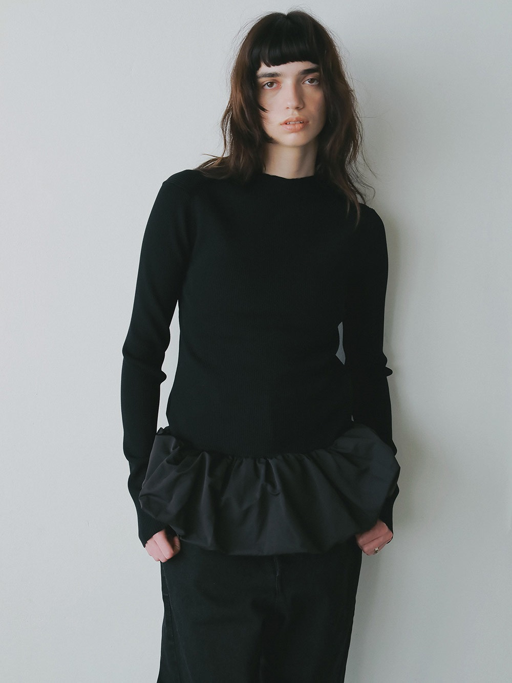 バルーンドッキングニット(00ブラック-フリー)