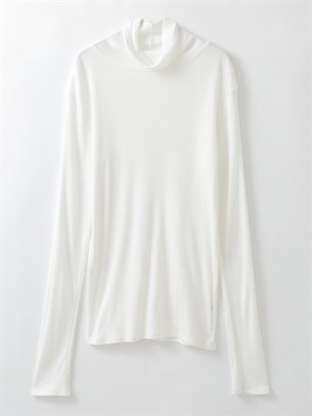 コットンモダールハイネックP/O(01オフホワイト-フリー)