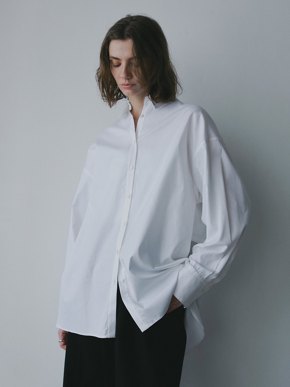 バックオープンレギュラーシャツ(02ホワイト-フリー)