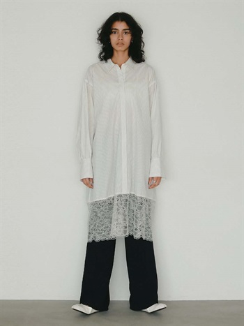 <予約>レースコンビシャツワンピース