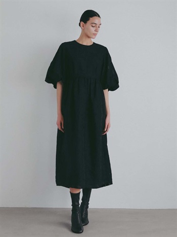 シアージャカードボリュームスリーブワンピース(00ブラック-１)