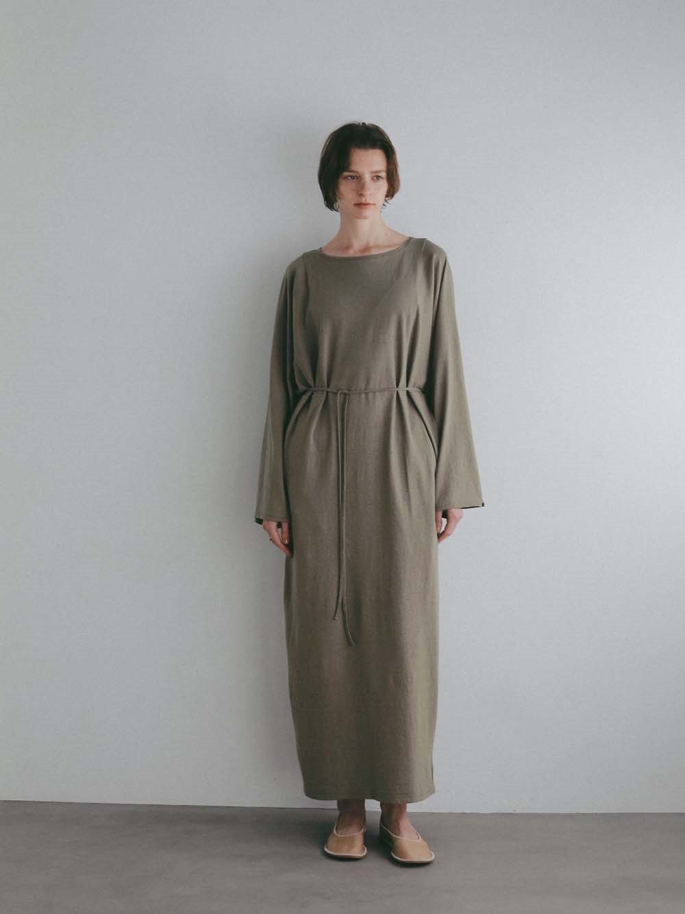 ブラウジングマキシワンピース(63カーキ-１)