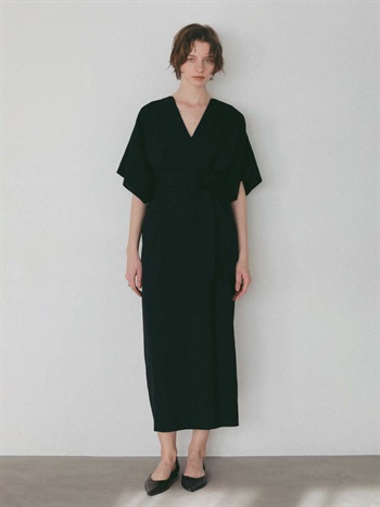 ウエストタックドレス(00ブラック-１)