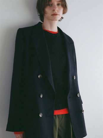 リネンテーラードジャケット(70ネイビー-フリー)