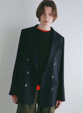 リネンテーラードジャケット