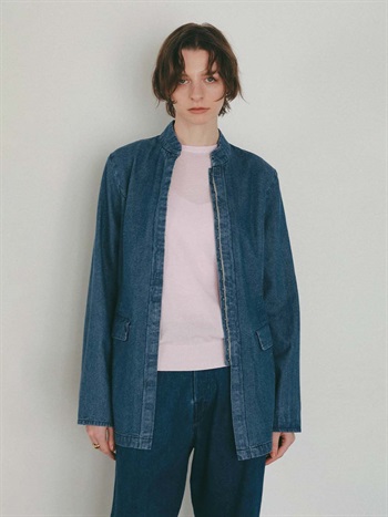 スタンドカラーデニムジャケット(73インディゴ-２)