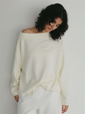 C/Nニットプルオーバー(01オフホワイト-フリー)
