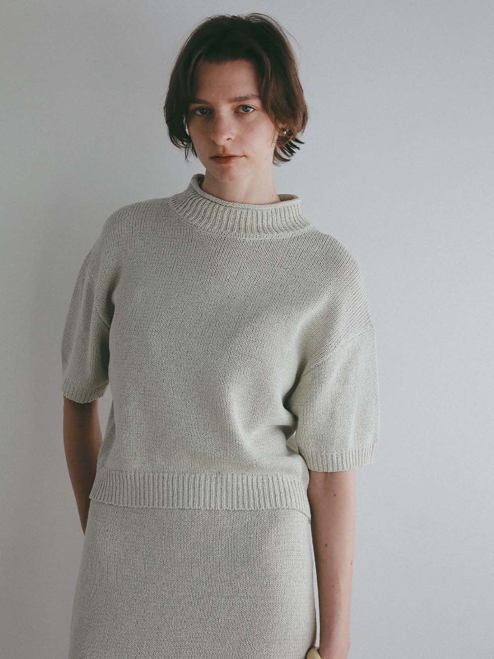 コットンニットプルオーバー(12ライトグレー-フリー)