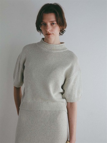 コットンニットプルオーバー(12ライトグレー-フリー)