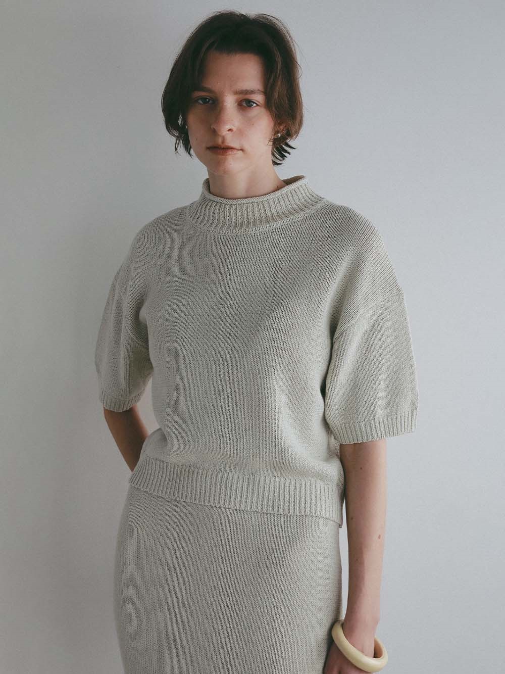 コットンニットプルオーバー