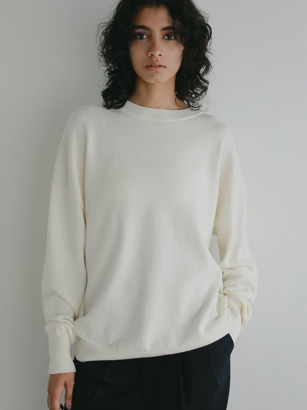 <1月下旬お届け>C/Wクルーネックプルオーバー [Preorder]