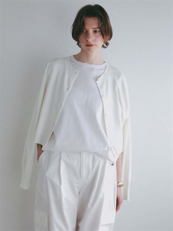 ショートカーディガン(01オフホワイト-フリー)