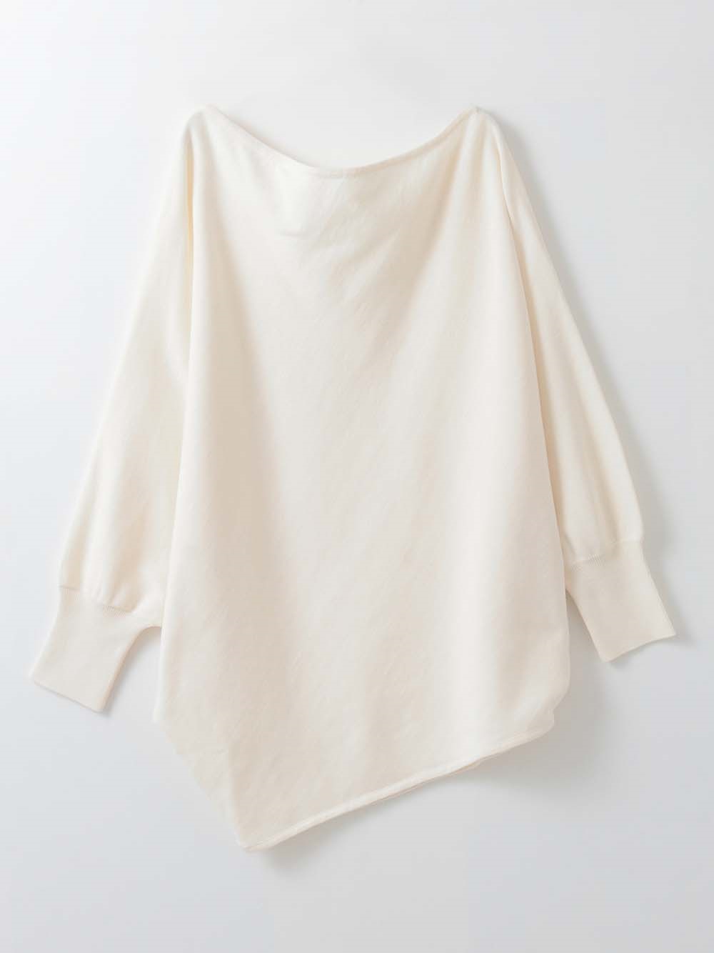 ドレープニットプルオーバー(02ホワイト-フリー)