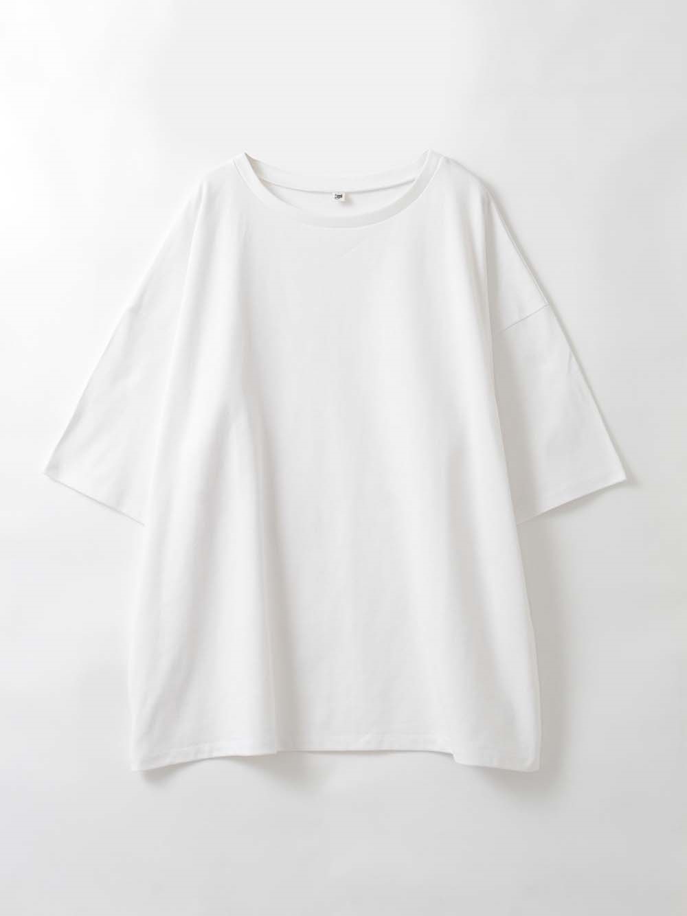 ＜3月26日（木）販売開始＞オーバーコットンＴシャツ(01オフホワイト-フリー)