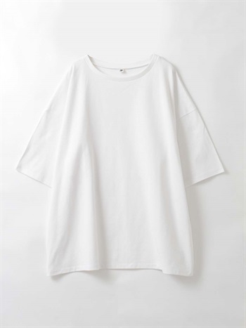 ＜3月26日（木）販売開始＞オーバーコットンＴシャツ(01オフホワイト-フリー)