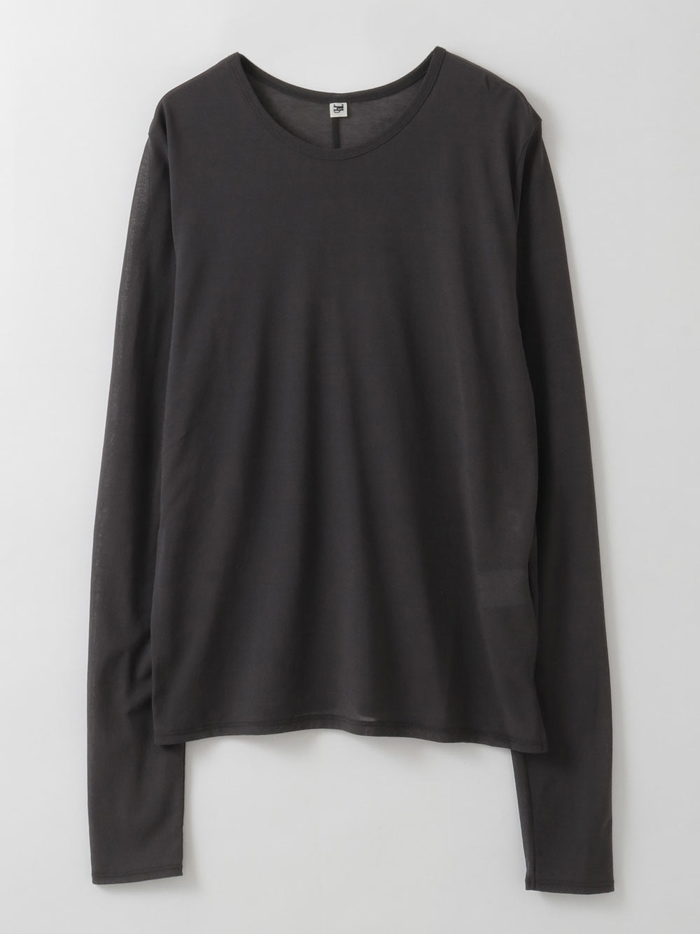 シアーカットソー(10チャコールグレー-フリー)