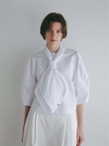 ハンカチーフデザインブラウス(02ホワイト-フリー)