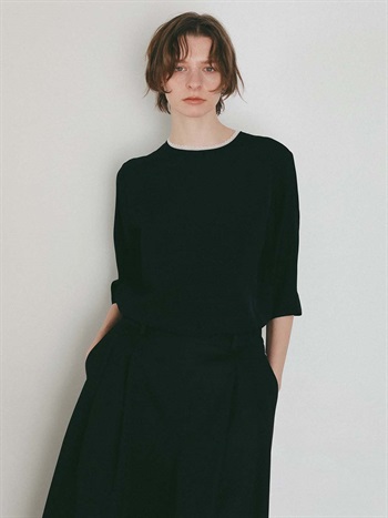 <予約>レーストリムブラウス(00ブラック-フリー-[Preorder] 4月下旬頃のお届け)