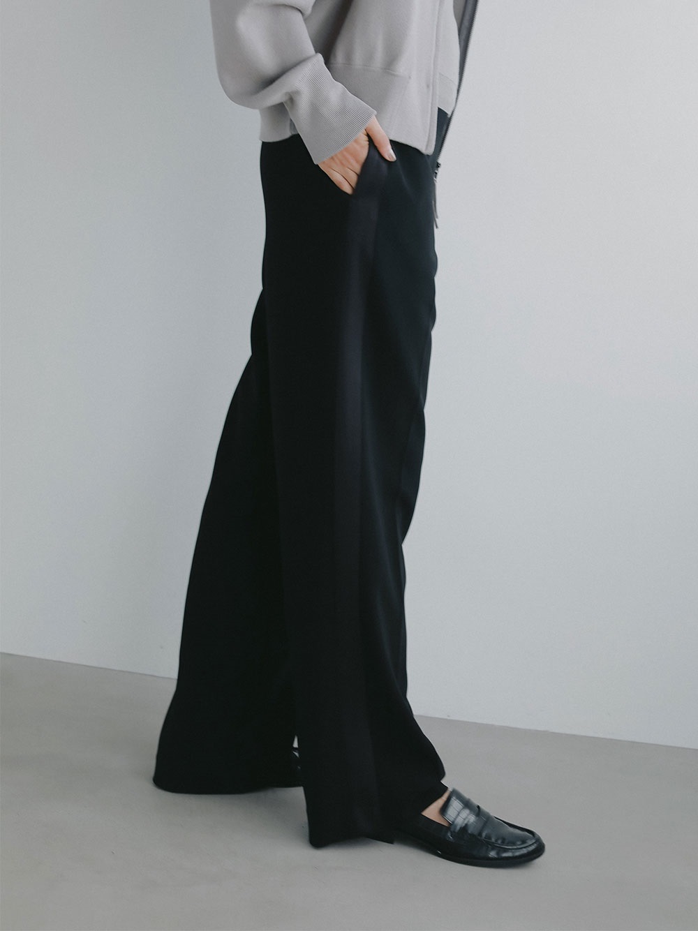 <1月下旬お届け>サイドラインパンツ [Preorder](00ブラック-２)