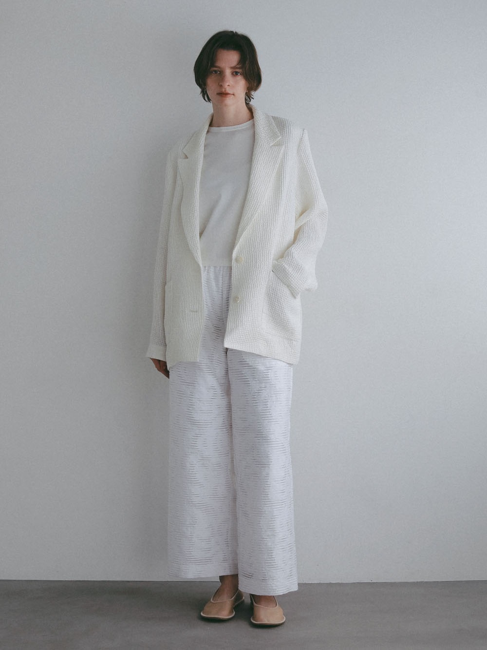 シアージャカードワイドパンツ