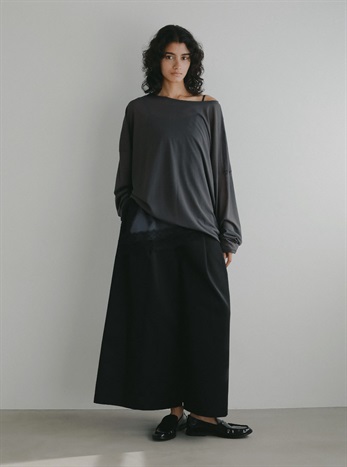 コットンワイドパンツ(00ブラック-２)