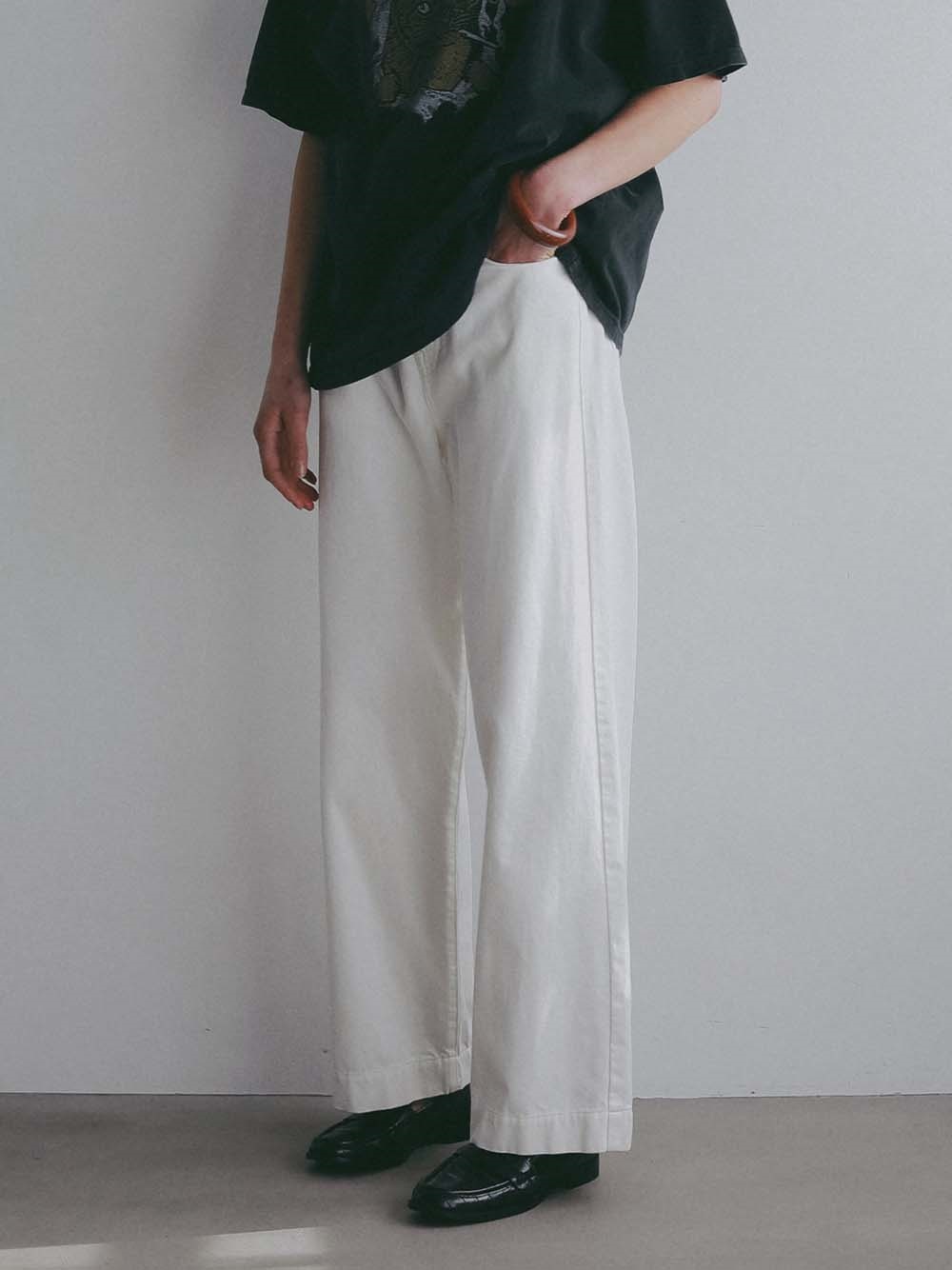 ルーズストレートデニム(02ホワイト-１)