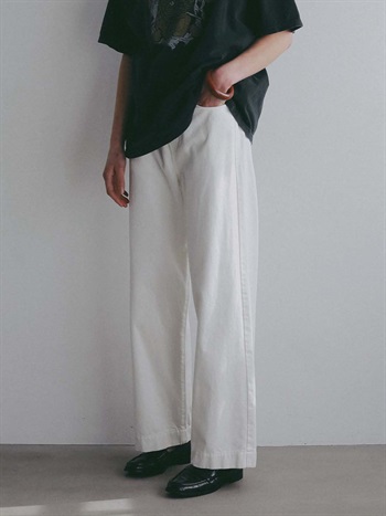 ルーズストレートデニム(02ホワイト-１)