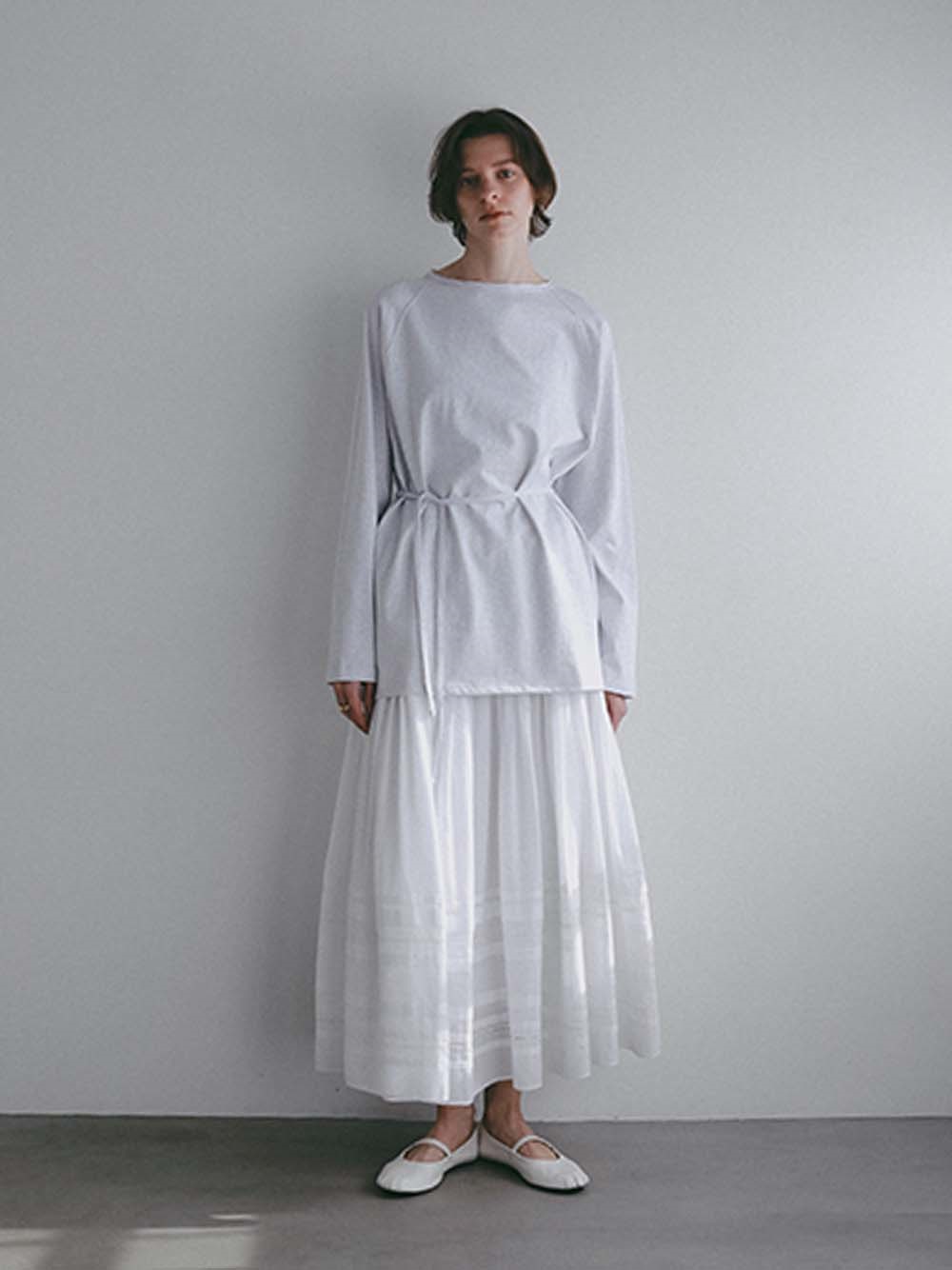 ＜3月26日（木）販売開始＞タックティアードスカート(01オフホワイト-フリー)