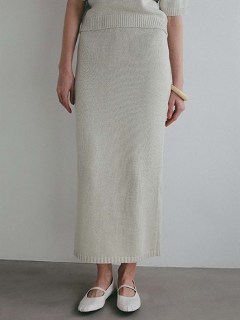コットンニットスカート(12ライトグレー-２)