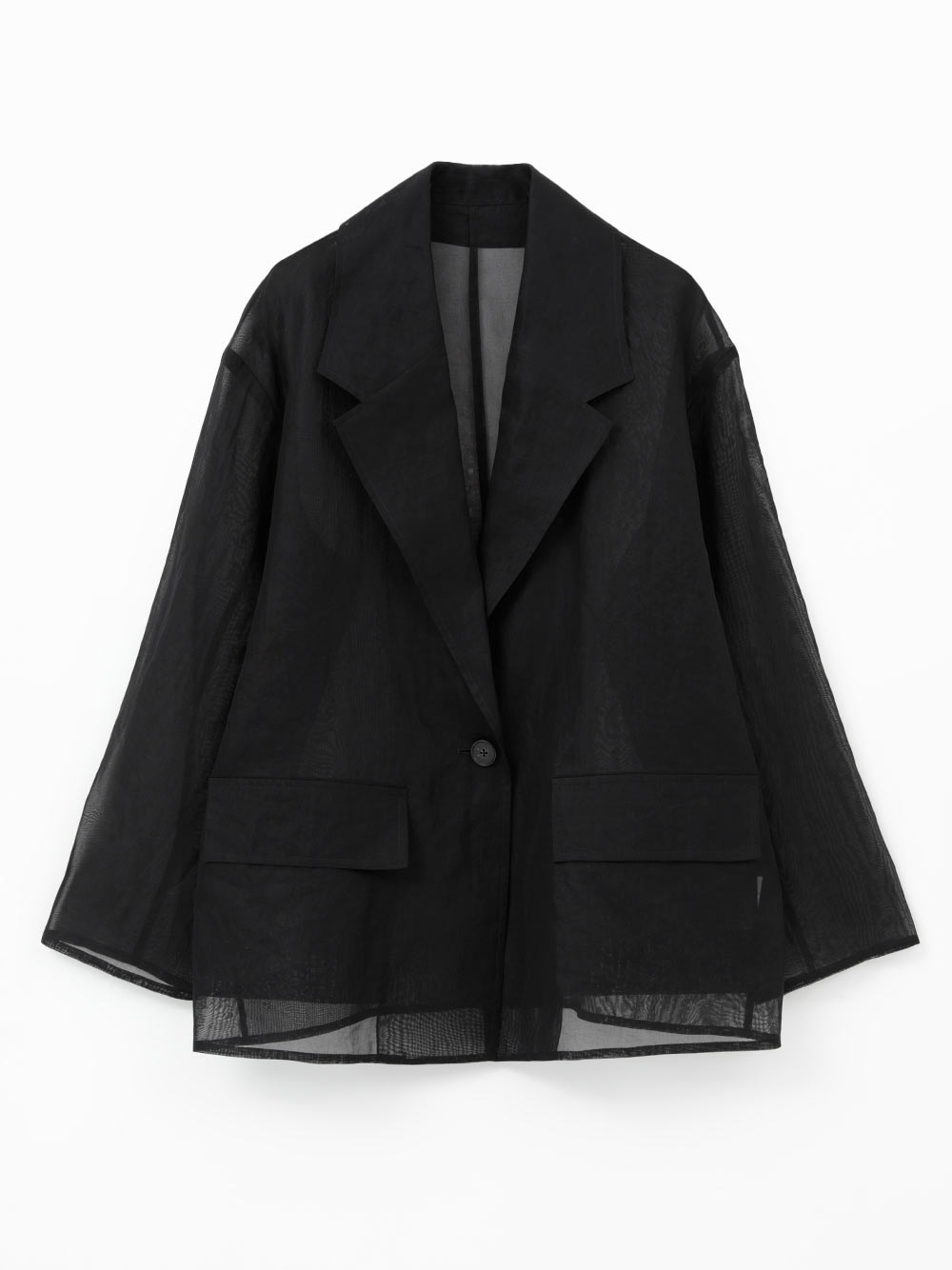 ＜coming soon＞オーガンジーシアージャケット(00ブラック-フリー)