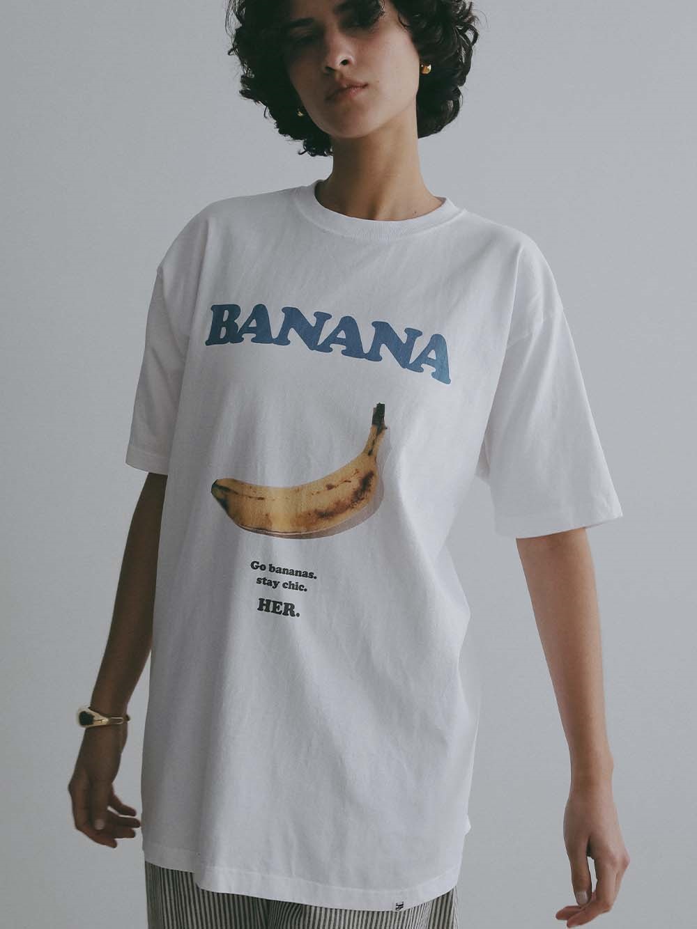 ＜5月28日（木）再登場＞BANANA T-shirt(01オフホワイト-ＸＬ-[Preorder] 6月上旬頃のお届け)