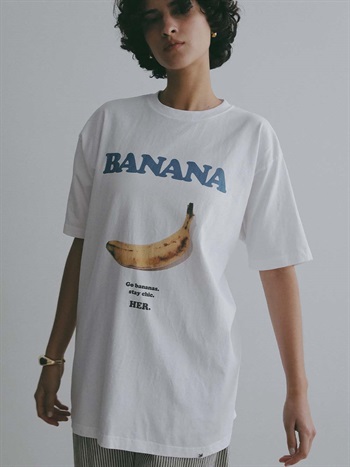 ＜5月28日（木）再登場＞BANANA T-shirt(01オフホワイト-ＸＬ-[Preorder] 6月上旬頃のお届け)