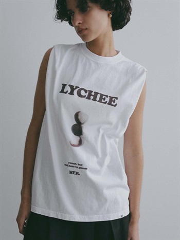 ＜5月28日（木） 再登場 ＞【ONLINE STORE限定】 LYCHEE TANK(01オフホワイト-フリー)
