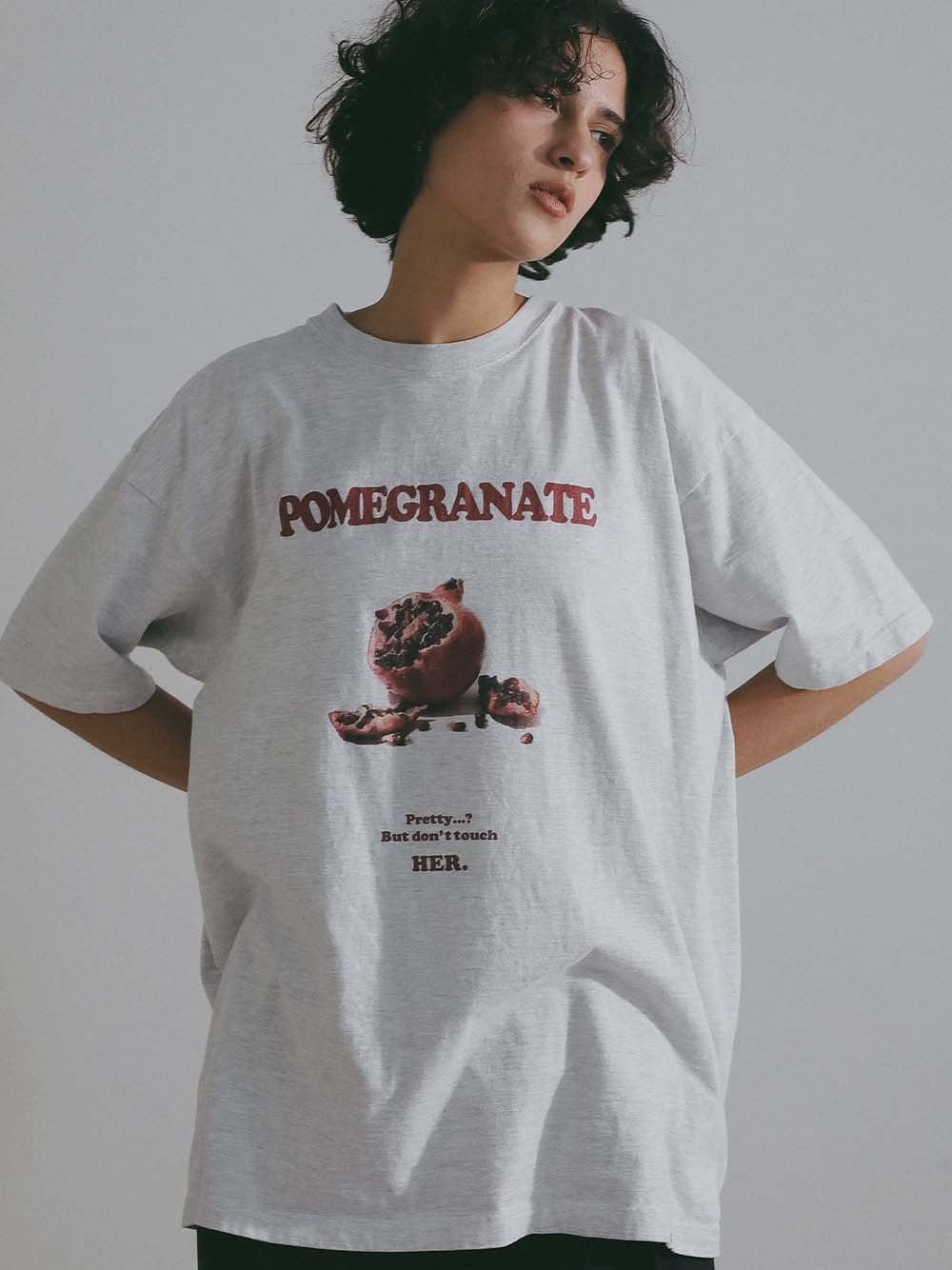 ＜5月28日（木） 再登場 ＞POMEGRANATE T-shirt(11グレー-ＸＬ)