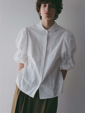 ＜coming soon＞C／Liパフスリーブブラウス(02ホワイト-フリー)