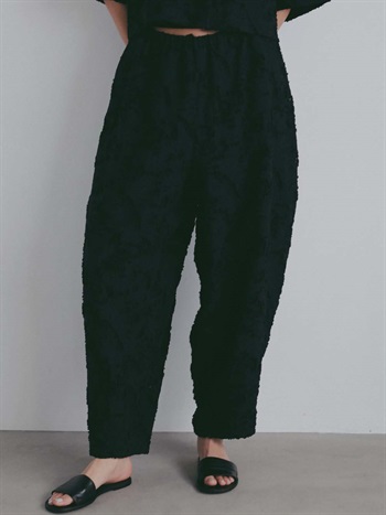 ＜coming soon＞カットジャカードカーブパンツ(00ブラック-１)