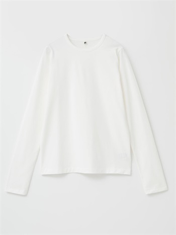 コットンクルーネックカットソー(02ホワイト-フリー)