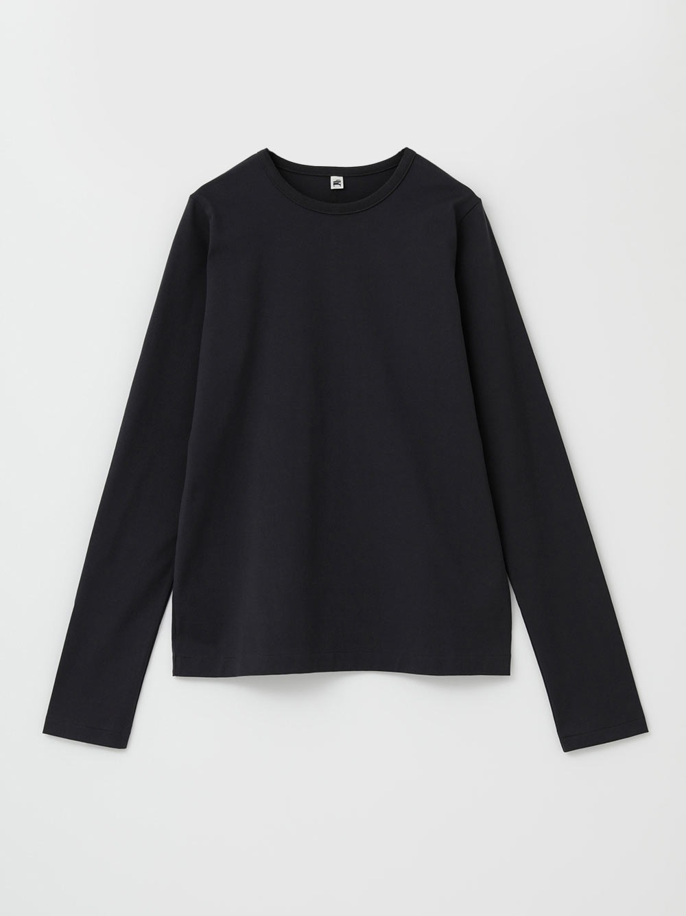 コットンクルーネックカットソー(10チャコールグレー-フリー)