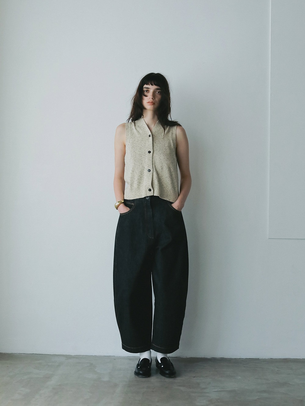 CORDERAカーブデニムパンツ(72サックス-１)