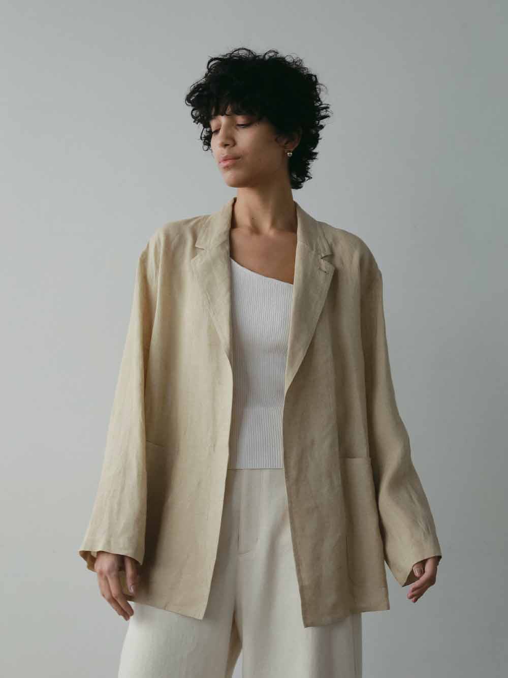 ＜色別注カラー＞YLEVE LINEN POPLIN JK