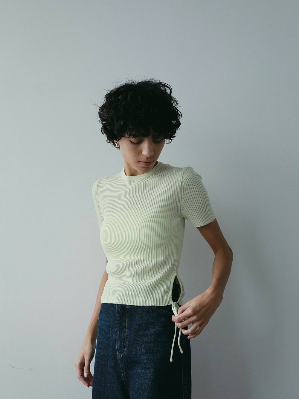 Le RIB SIDE STRING KNIT(39ミントフレーバーティ-フリー)
