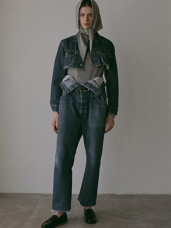 QUIITO W WAIST DENIM PT(72サックス-３８)