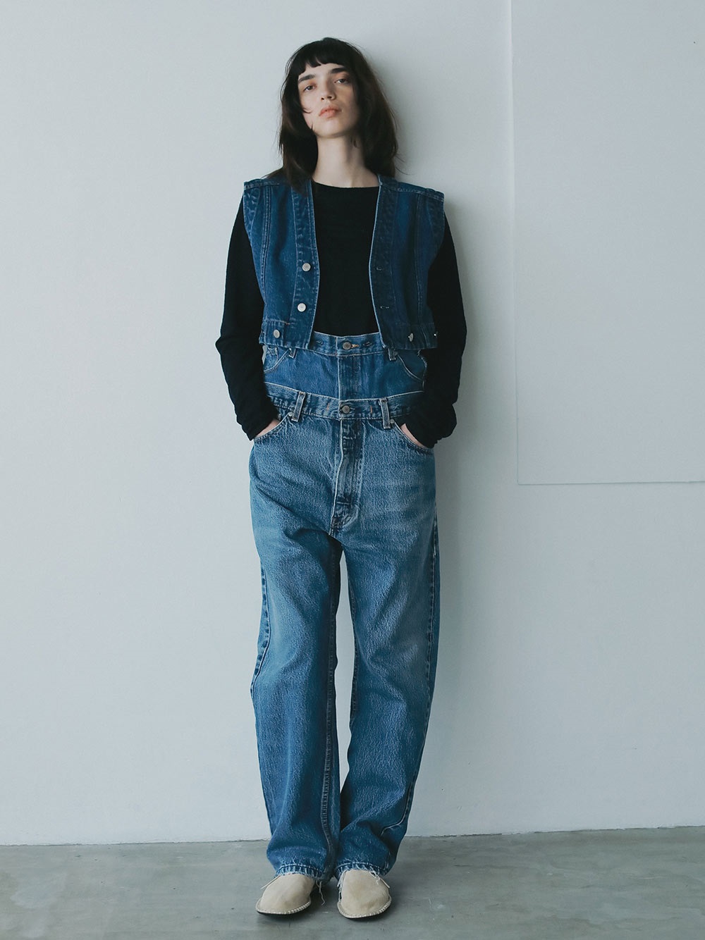 QUIITO×HER.別注オールインワンV(72サックス-フリー)