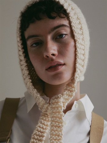 Uca hand-knit bonnet(02ホワイト-フリー)