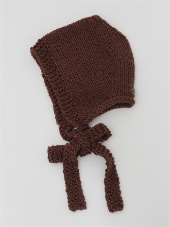 Uca hand-knit bonnet(80コゲチャ-フリー)