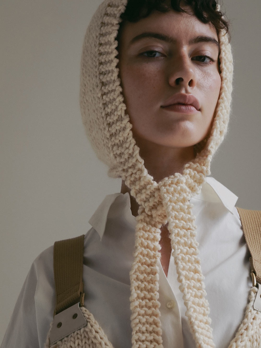 Uca hand-knit bonnet