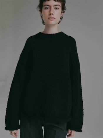 Uca hand-knit liner PO [Preorder](00ブラック-フリー)