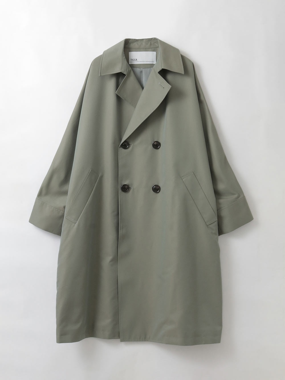 TICCA テントトレンチコート(63カーキ-１)