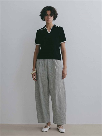 Le CROCHET KNIT TOPS(00ブラック-フリー)