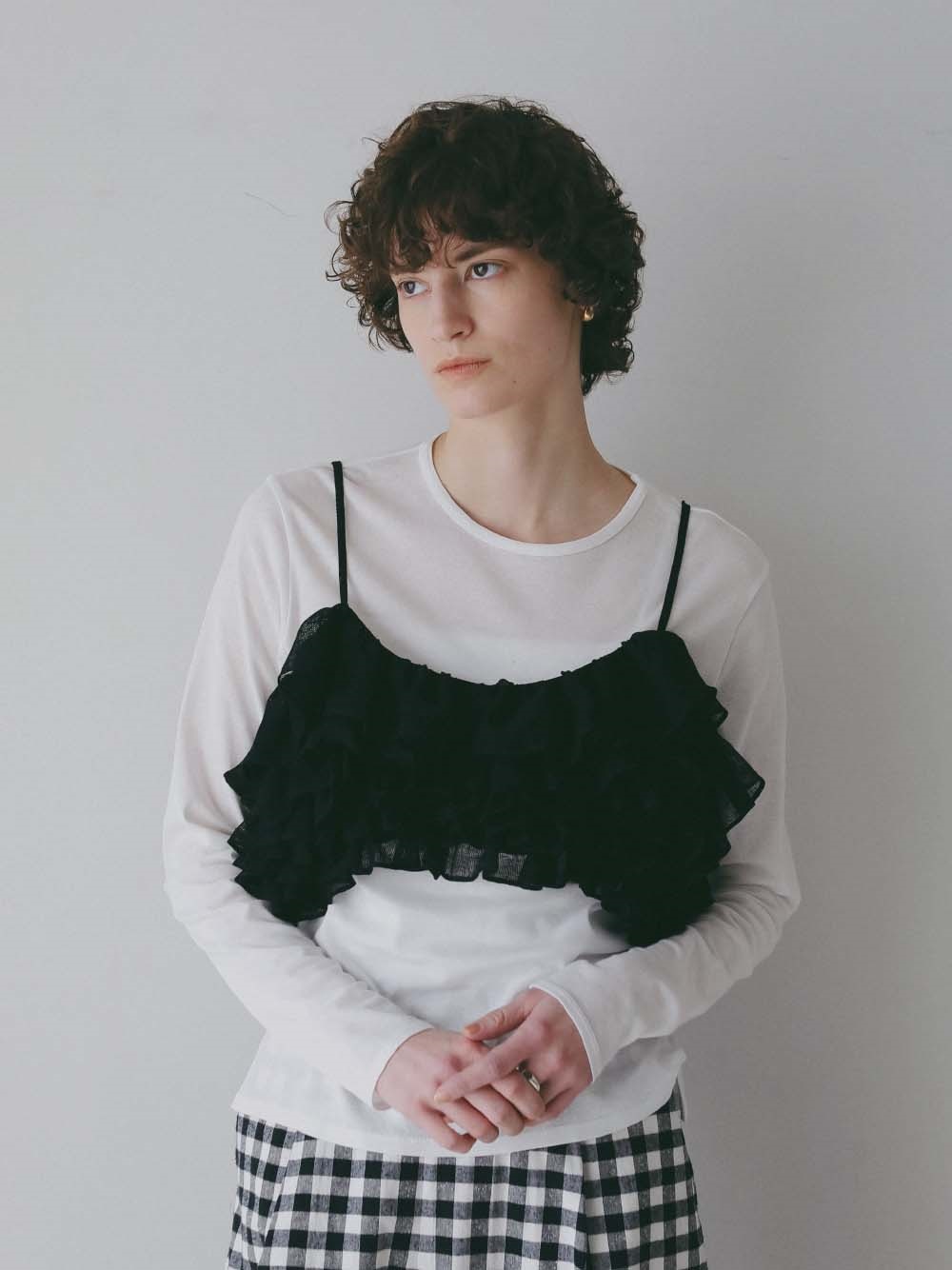 【ONLINE STORE限定】DELIY FRILL CAMISOLE(00ブラック-フリー)